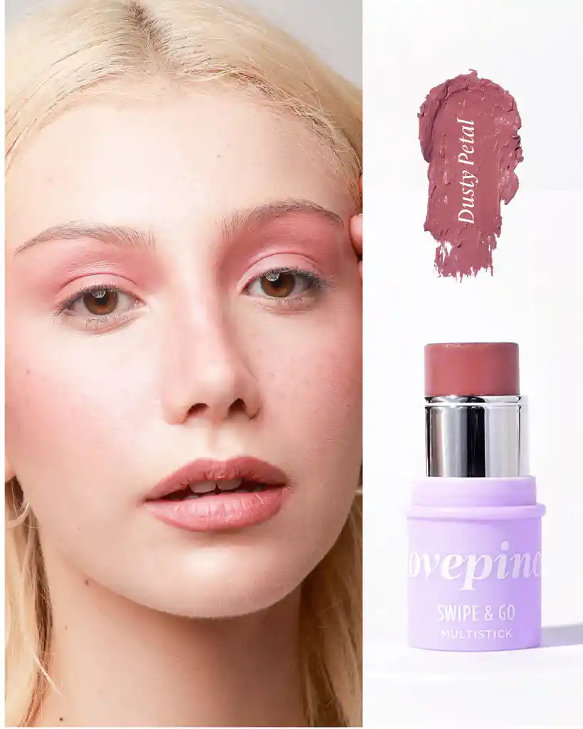 True Swipe Dúo ( Tinta True Red + Rubor En Barra - Dusty Petal)