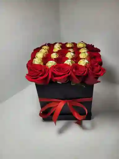 Caja De Rosas De Noel