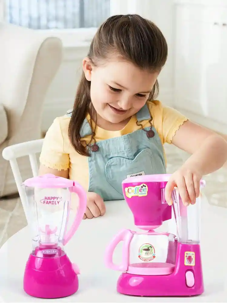 Juego 2 En 1 Licuadora Y Cafetera Para Niña