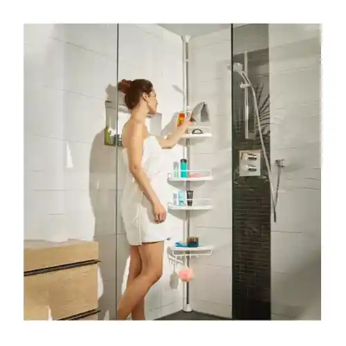 Combo Organizador Esquinero De Baño Y Ducha + Tapete Ducha