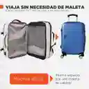 Maleta De Mano Cabina Viaje Hardley 40 Lt Nylon Balistico Beige Extra