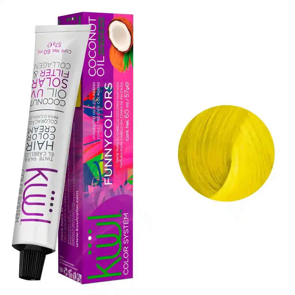 Tinte Kuul Funny Color Neon Amarillo 60ml