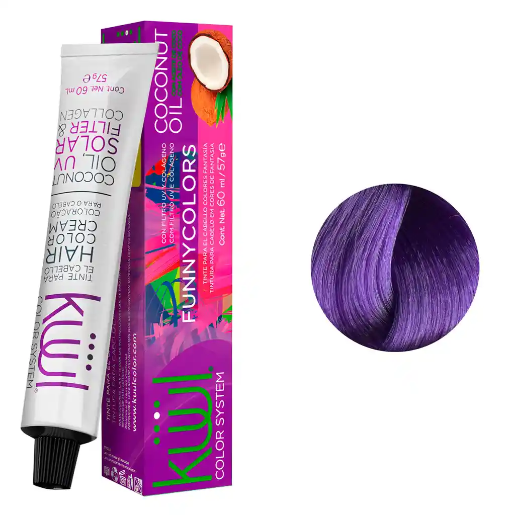 Tinte Kuul Funny Color Violeta Neon 60ml