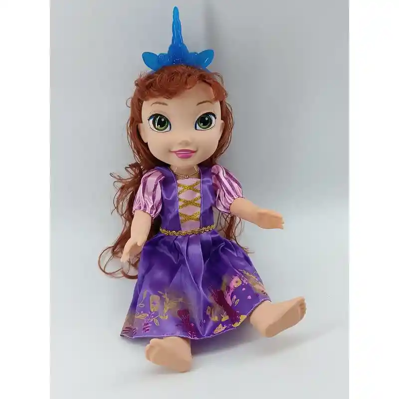 Juguete Muñeca Princesa Luz Y Sonido Con Accesorios 35 Cm