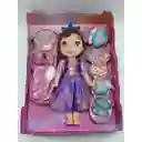 Juguete Muñeca Princesa Luz Y Sonido Con Accesorios 35 Cm