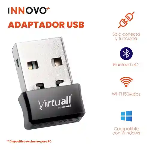 Adaptador Antena Bluetooth Para Pc 5.0 Real Innovo Original