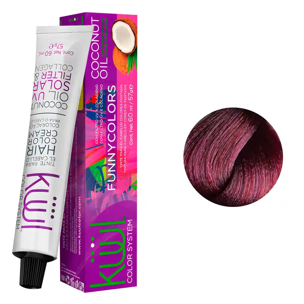 Tinte Kuul Funny Color Rojo Violeta 60ml