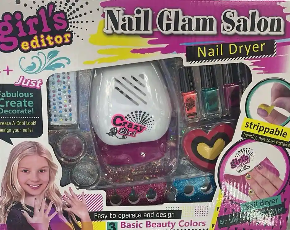 Set / Kit Belleza Uñas Manicure Juguetes Para Niñas / Nuevo