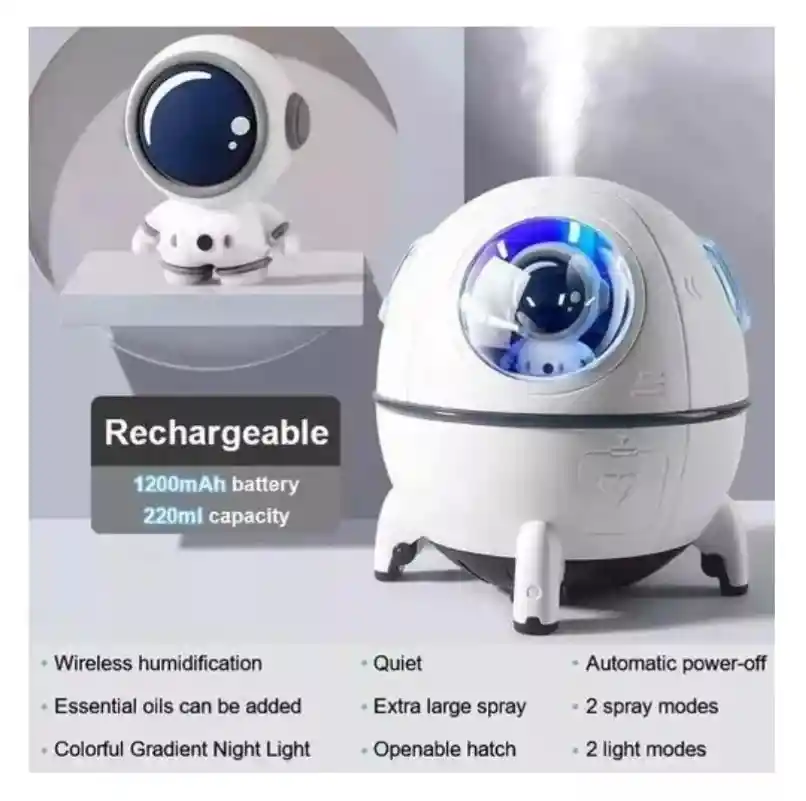 Humidificador Difusor De Aromas Astronauta + Esencia