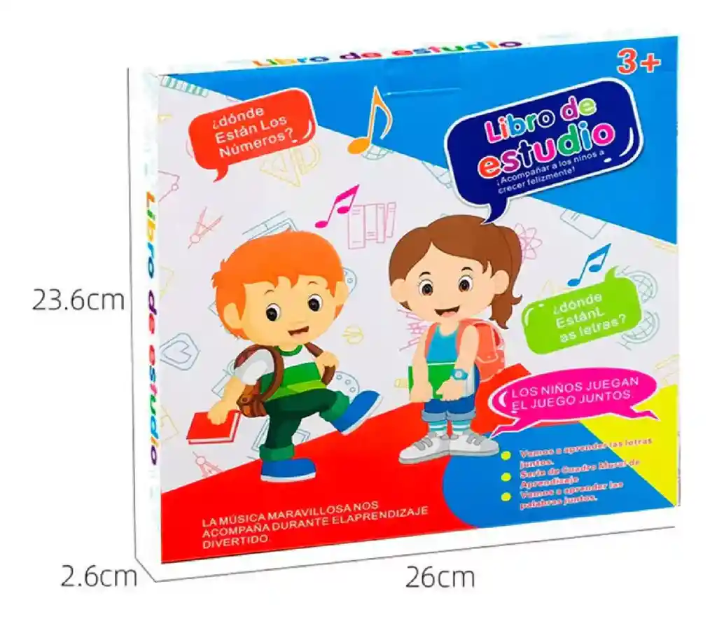 Libro De Estudio📚interactivo Aprendizaje Para Niños Español, Ingles