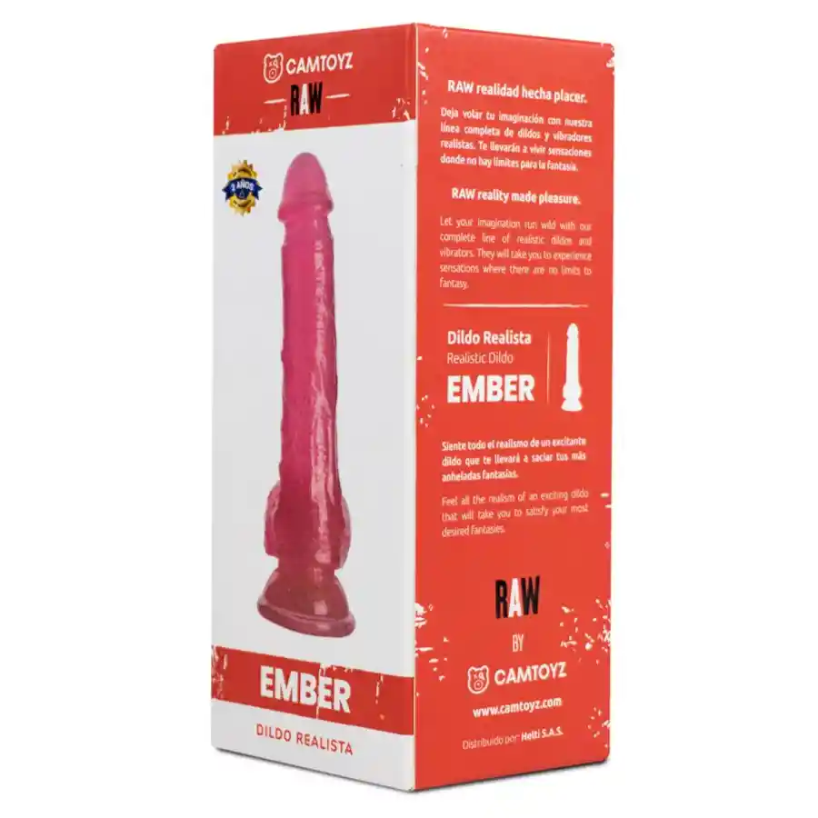 Dildo Realista Ember Rosado Camtoyz