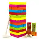 Nueva Jenga, Bloques De Madera De Colores Con Animales: Bloques De Construcción Educativos Y Divertidos Para Niños, Adultos Y Bebés: Torre De Apilamiento