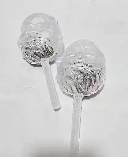 Maracas Navidad Papa Noel Transparentes No Alumbran Novena