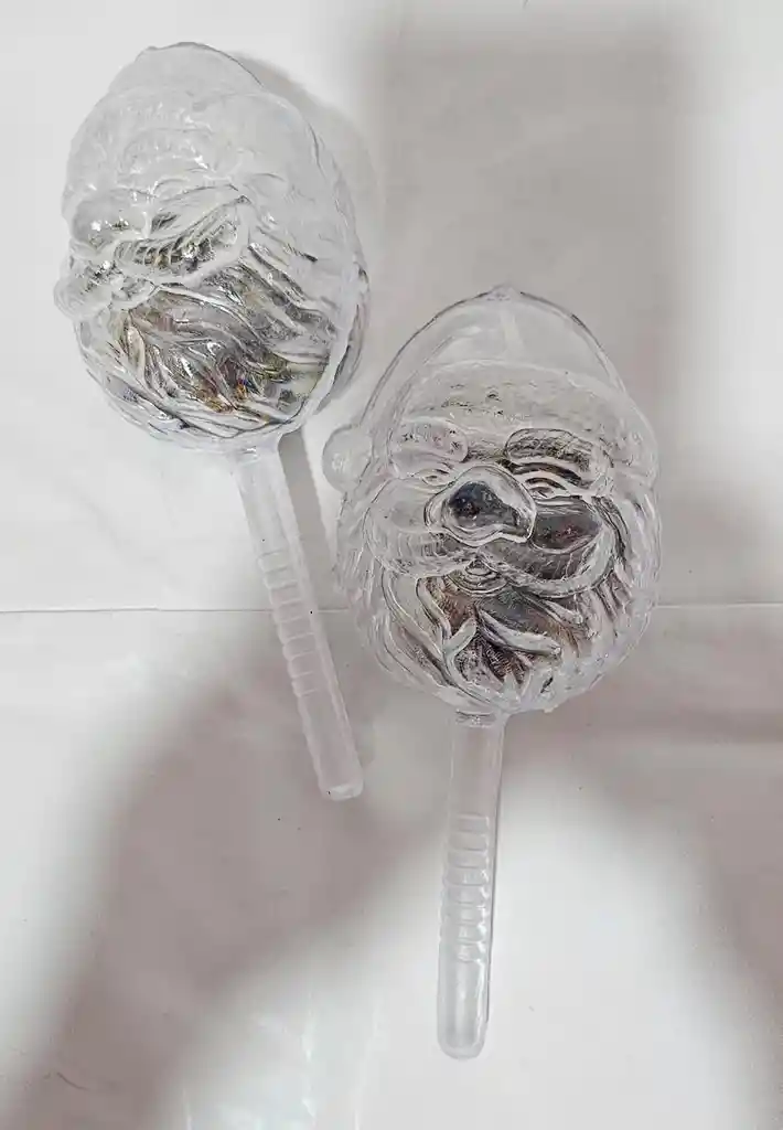 Maracas Navidad Papa Noel Transparentes No Alumbran Novena