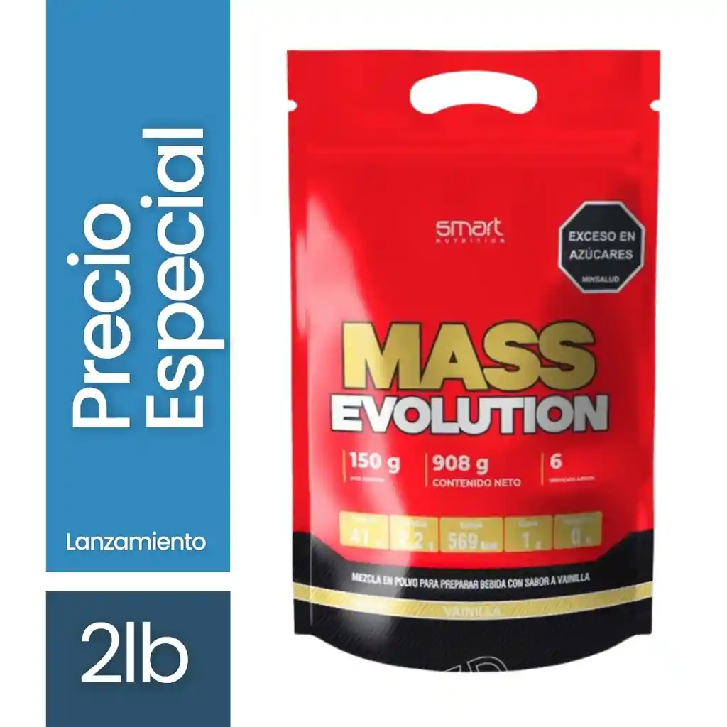 Mass Evolution 2lb - Smart Nutrition - Vainilla