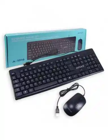 Combo Teclado Y Mouse Usb A1016 / Set De Teclado Y Mouse Usb