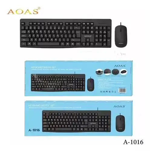Combo Teclado Y Mouse Usb A1016 / Set De Teclado Y Mouse Usb