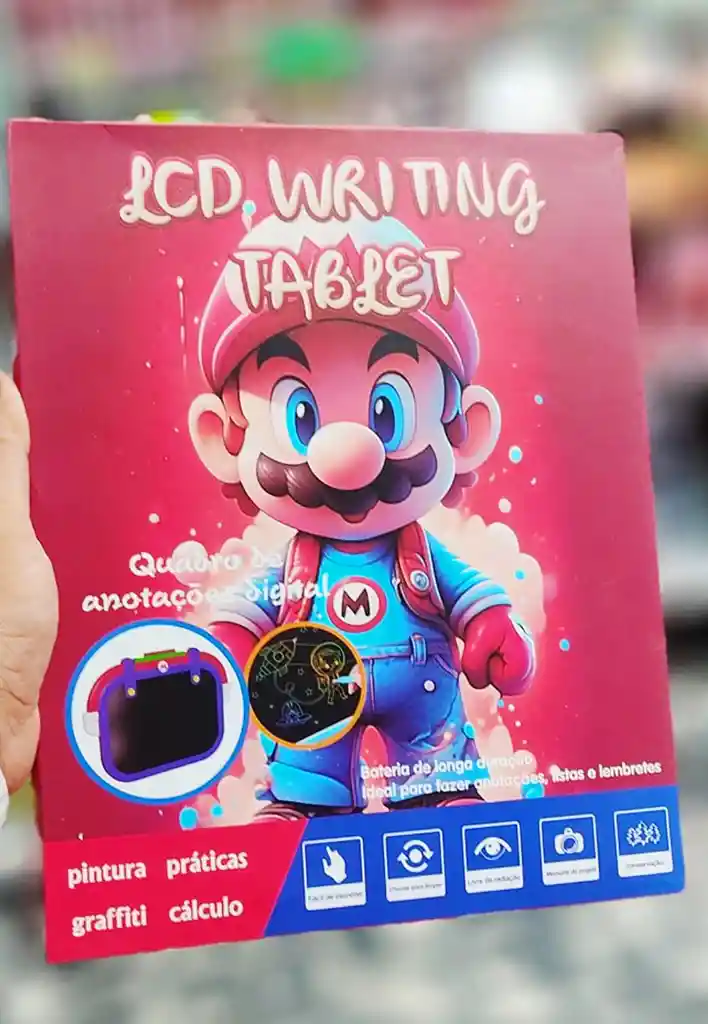 Tableta Magica Lcd De Escritura Y Dibujo Mario