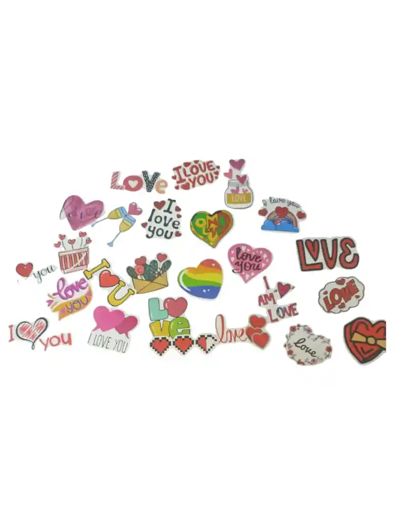 Pegatinas Love Amor Stickers Calcomanias Adhesivos Coleccion X25 Unidades