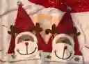 Gorro Navideño En Peluche De Reno Con Luces