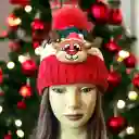 Gorro Reno Navideño Térmico Con Luz Navidad