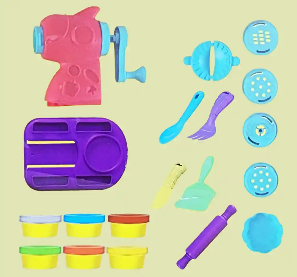 Set / Kit Cocina Prepara Comida Postres Plastilina Juguete