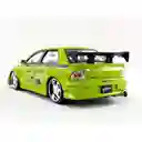 Carro Coleccionable 1:24 Grande Metálico Fast Furious Modelo Brian's Mitsubishi Lancer Evolution Vii 2 Vehículo De Fundición, Modelo Coche Juguete Fiesta Regalos, Colección