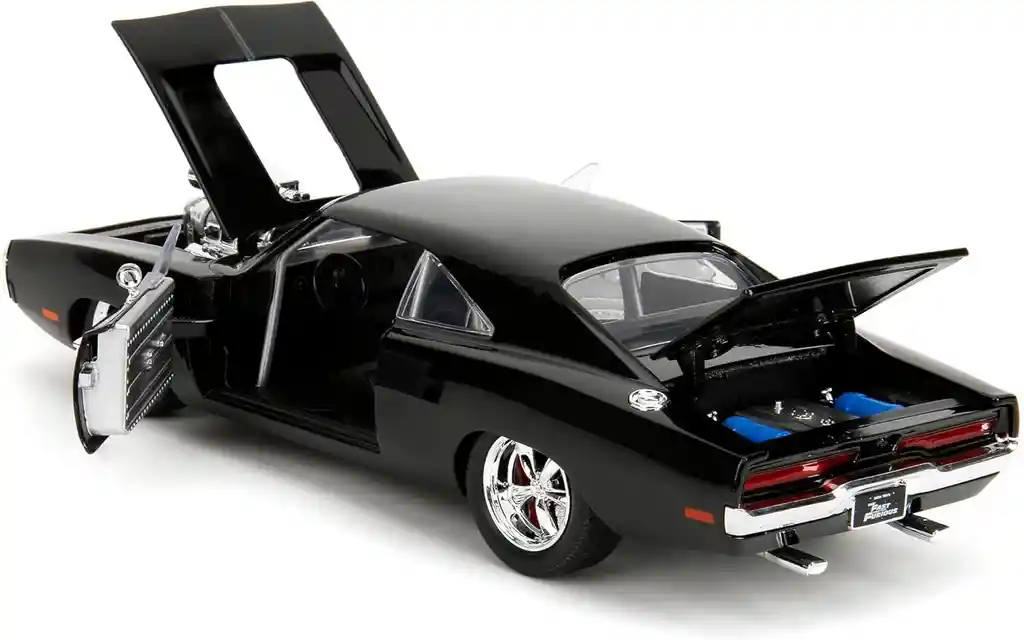 Carro Coleccionable 1:24 Grande Metálico Fast Furious Modelo Dom's 1970 Dodge Charger Rt Vehículo De Fundición, Modelo Coche Juguete Fiesta Regalos, Colección