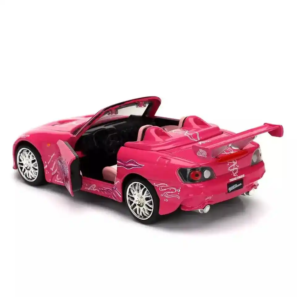 Carro Coleccionable 1:24 Grande Metálico Fast Furious Modelo Suki’s Honda S2000 Vehículo De Fundición, Modelo Coche Juguete Fiesta Regalos, Colección