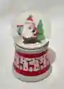 Mini Esfera Bola De Cristal Papa Noel Navidad Decoracion