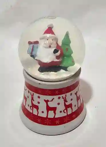 Mini Esfera Bola De Cristal Papa Noel Navidad Decoracion