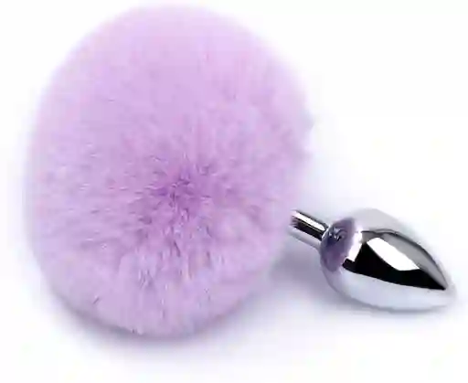 Plug Anal Cola De Conejo Lila