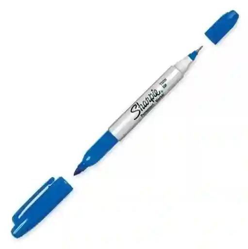 Marcador Sharpie Doble Punta Twin Tip *und Azul Oscuro