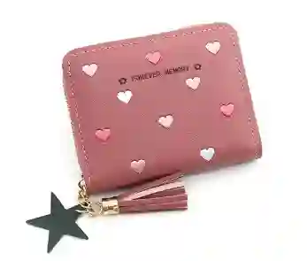 Cartera Coquette Corazones Palo De Rosa Ref 1