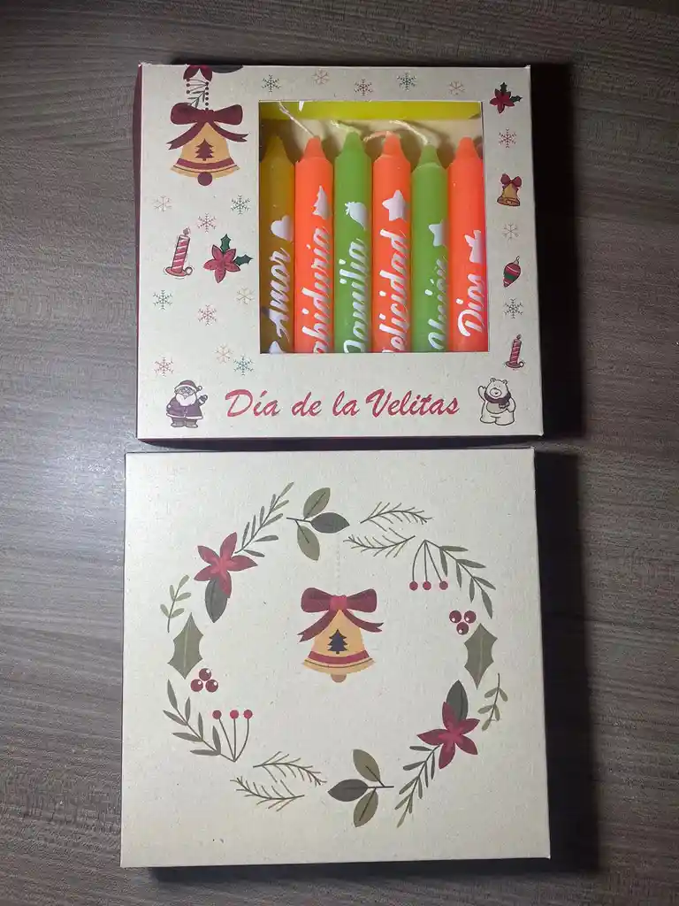 Velitas Navideñas Personalizadas X10