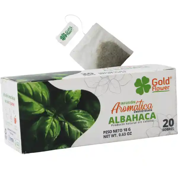 Infusión Aromática Albahaca Gold Flower 20 Sobres