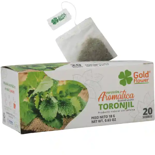 Infusión Aromática Toronjil Gold Flower 20 Sobres