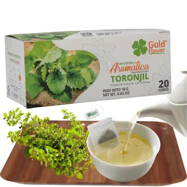 Infusión Aromática Toronjil Gold Flower 20 Sobres