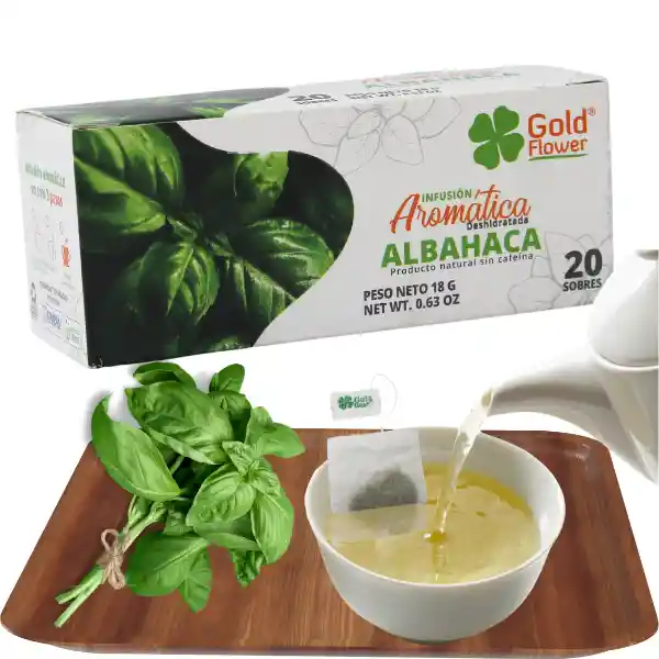 Infusión Aromática Albahaca Gold Flower 20 Sobres