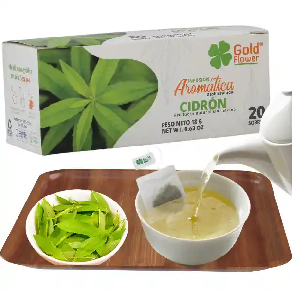 Infusión Aromática Cidrón Gold Flower 20 Sobres