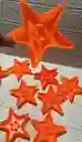 Soporte Vela Estrella Naranja