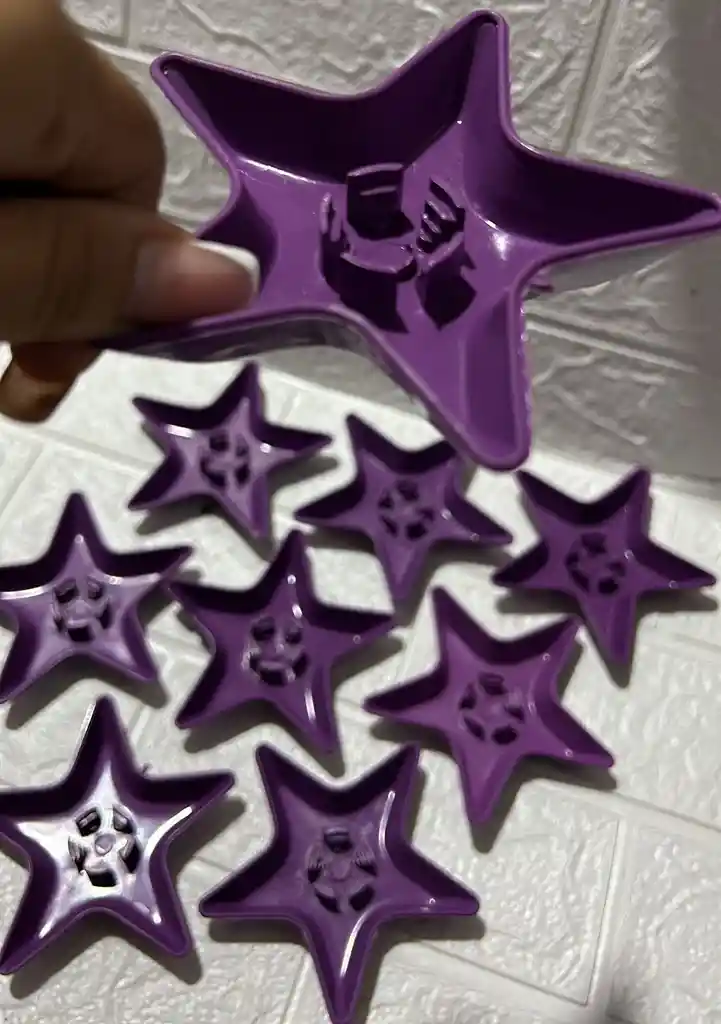 Soporte Vela Estrella Morado