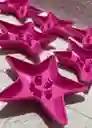 Soporte Vela Estrella Rosado