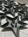 Soporte Vela Estrella Gris