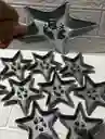 Soporte Vela Estrella Gris