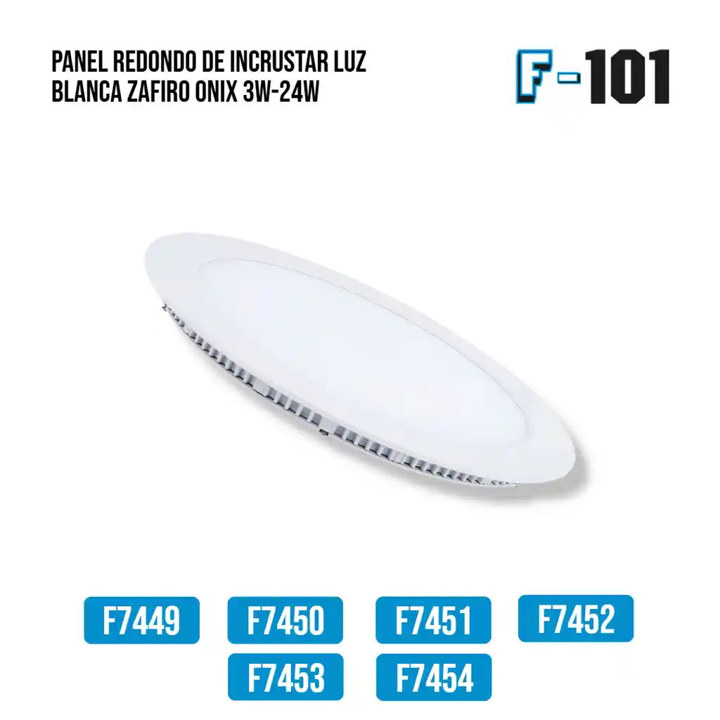 Panel De Incrustar 12w Luz Blanca