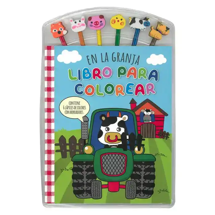 Libro De Colorear En La Granja Con Colores Para Niños