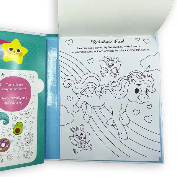 Libro De Colorear Super Lindos Unicornios Para Niños