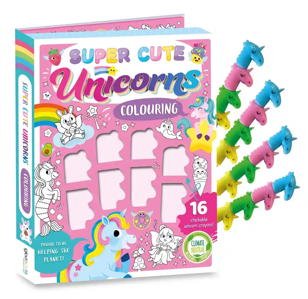 Libro De Colorear Super Lindos Unicornios Para Niños
