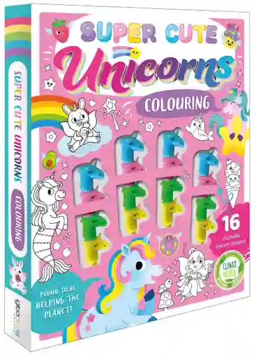 Libro De Colorear Super Lindos Unicornios Para Niños